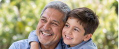 Familia comparte un momento saludable
